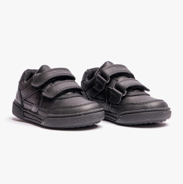 GEOX J POSEIDO BOY Kids Leather Sneakers Black
