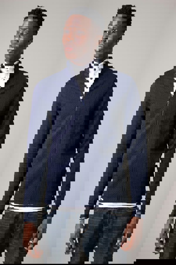 ENORSIA Mens Premium Texture Jersey Jacket