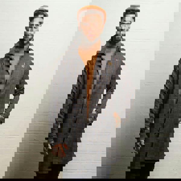 Gabicci V55GJ12 Mens Houghton Twill Mac Gabicci Vintage - CHARCOAL