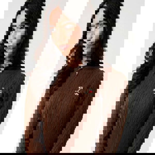 Pink Vanilla Cable Knit Bear Hoodie