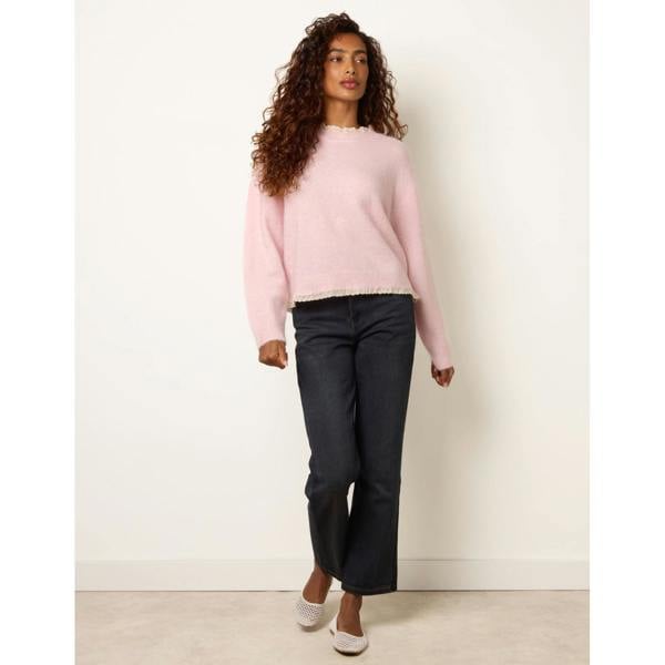 Blue Vanilla Lace Collar Jumper