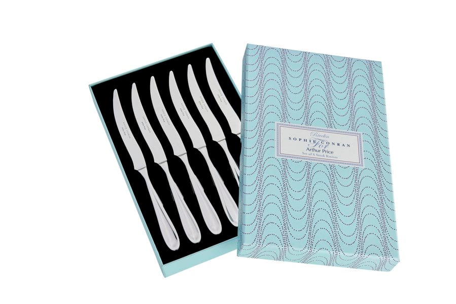 Sophie Conran for Arthur Price Sophie Conran 'Rivelin' Gift box of 6 steak knives