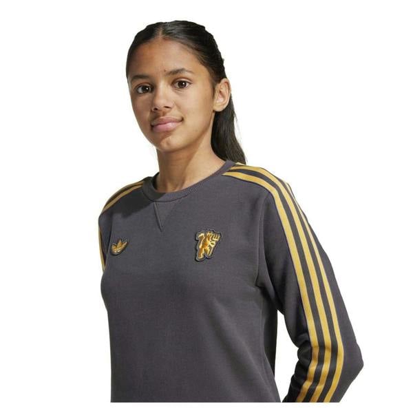 Adidas Childrens/Kids Terrace Icons Manchester United FC Sweatshirt - Black - 