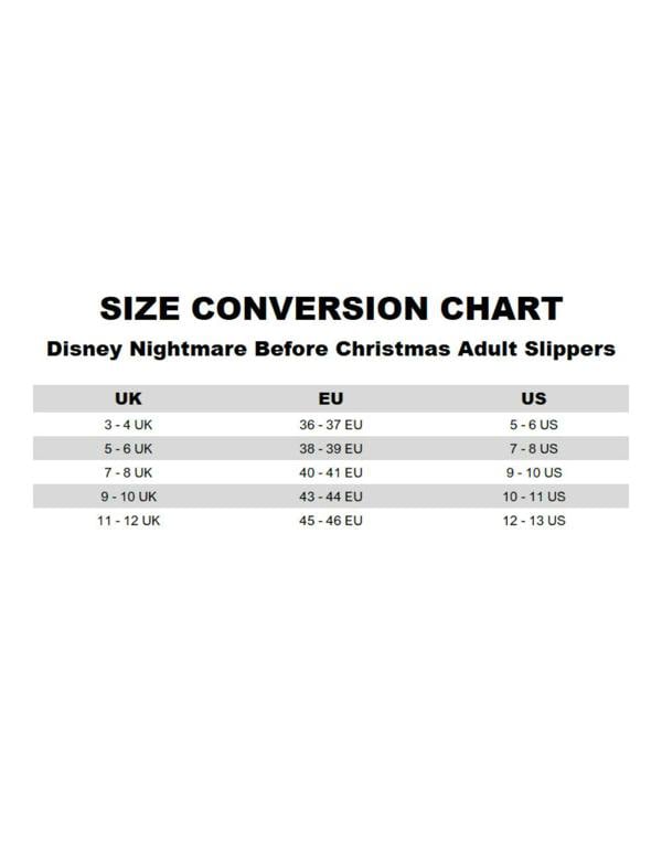Disney Unisex Black Jack Skellington Mule Slippers