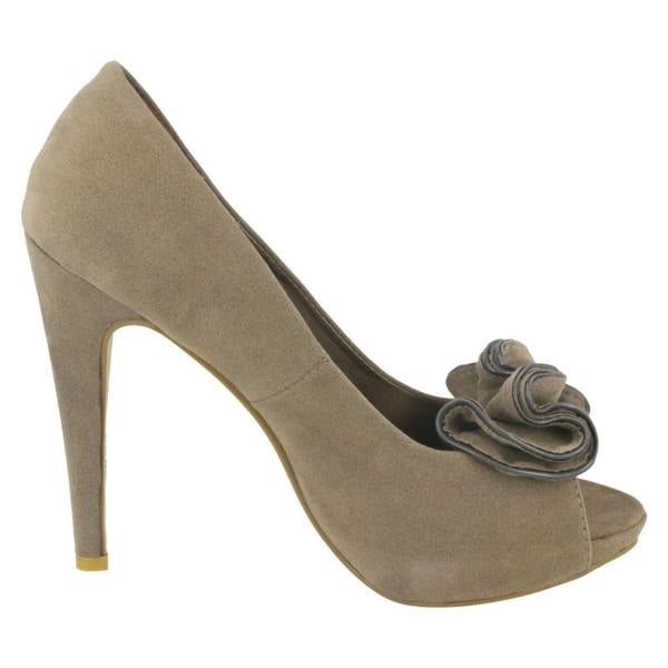 Spot On Ladies Spot On Slip On Heels
