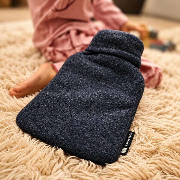 CosyPanda Navy Merino Wool 2 Litre Hot Water Bottle