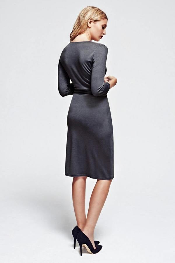 HotSquash Jersey Mock-Wrap Dress