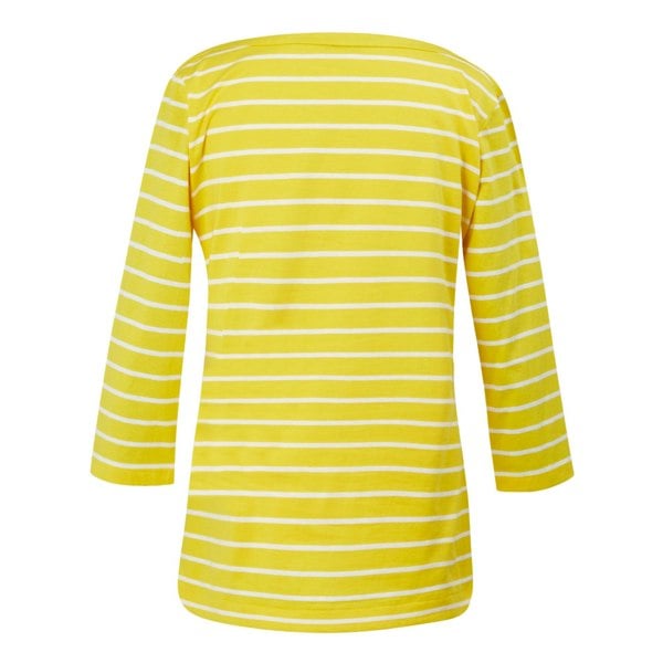 Regatta Womens/Ladies Bayletta 3/4 Sleeve Top - Maize Yellow/White