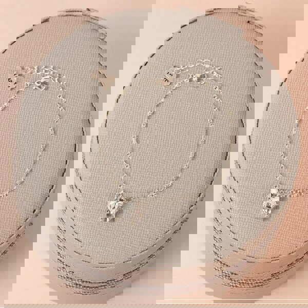 Pomeranian Dainty Chain Bracelet - Personalised - Sterling Silver - MYLEE London