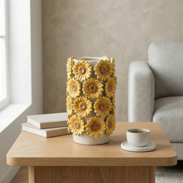 Garden Greatness Sunkissed Tall 3D Sunflower Vase