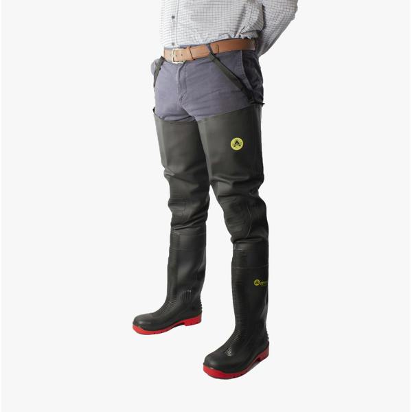 Amblers Safety RHONE Safety Thigh Waders Safety Thigh Waders in Red