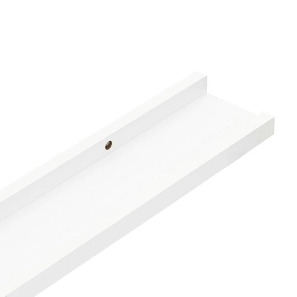 Berkfield Wall Shelves 4 pcs White 40x9x3 cm