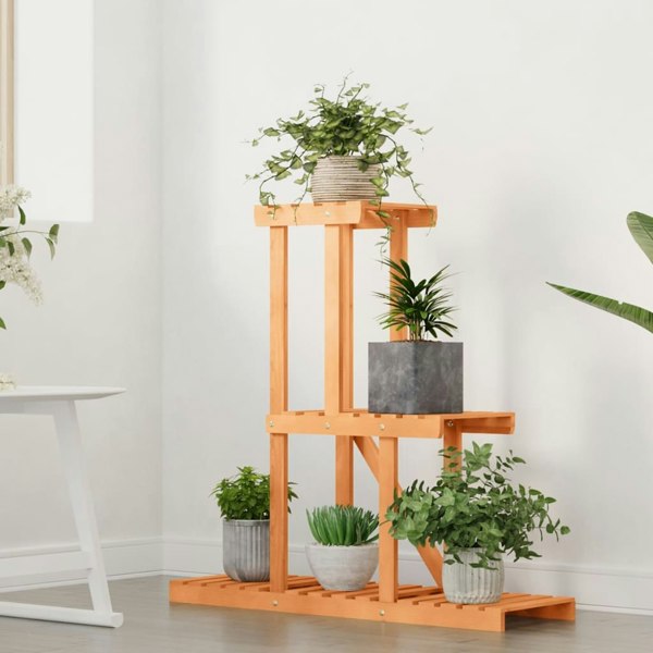 Berkfield Flower Stand 81x25x75.5 cm Solid Wood Fir