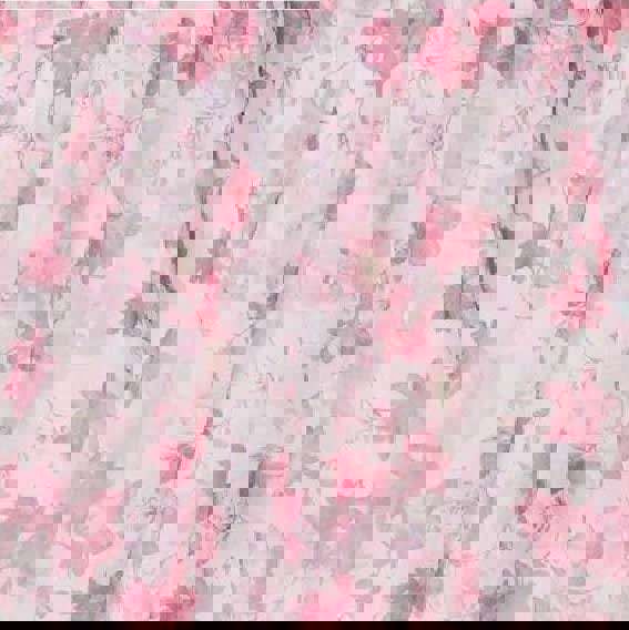 Red | Floral Wrap Front Tea Dress