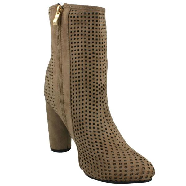 Spot On Ladies Spot On Heeled Ankle Boots