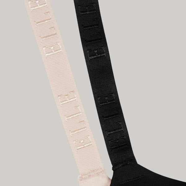 ELLE Multi Pack (2) Padded Smooth Bras Branded Strap