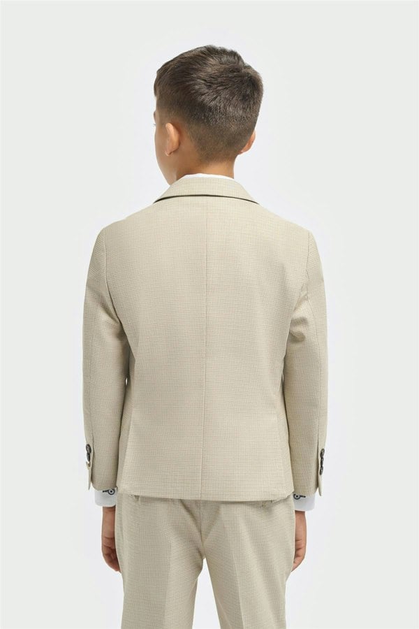 House of Cavani Boys Hampton Beige Wedding Suit