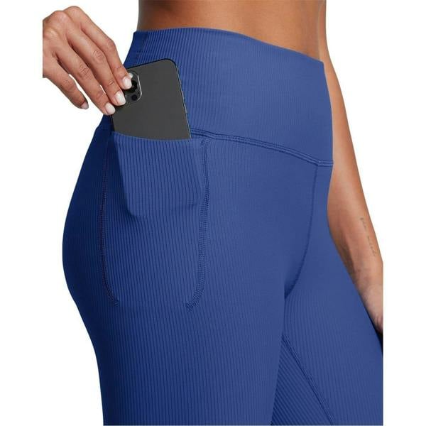 Under Armour Womens/Ladies Meridian Ribbed High Rise Leggings - Blue - 