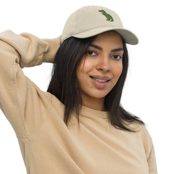 ANCHOR & CREW T-Rex Snap Dancin' In The Wild Organic Cotton Embroidered Baseball Cap