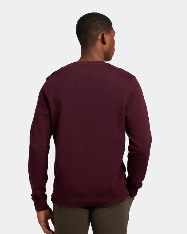 Lyle & Scott Branded Pull-over Jumper - Burgundy