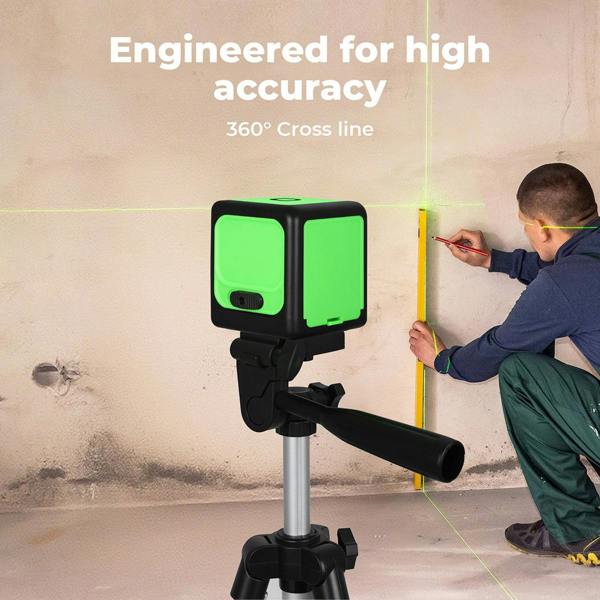Traderight Green Laser Level 360° Self Leveling IP54 Water Resist with Tripod