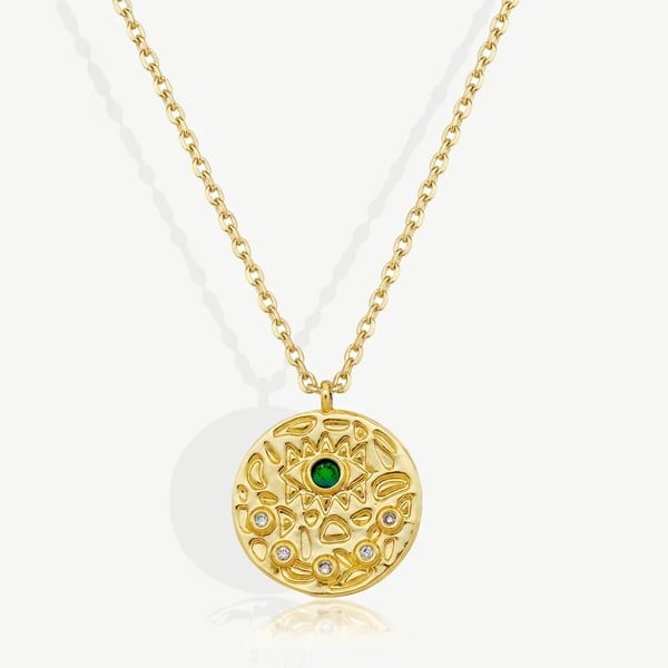 MUCHV Evil Eye Coin Necklace