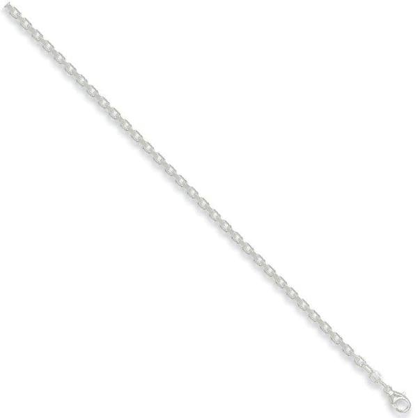 Sterling Silver 4.2mm Diamond Cut Belcher Chain - Love Silver Jewellery