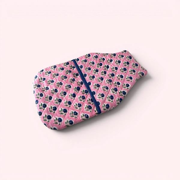 Hayley & Co Hot Water Bottle Cover - Pink Flower Print
