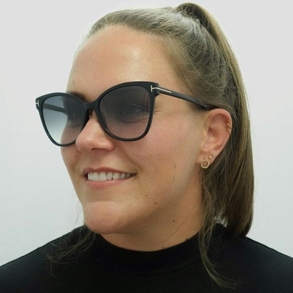 Tom Ford Sunglasses Ani FT0844 01B Shiny Black Grey Gradient