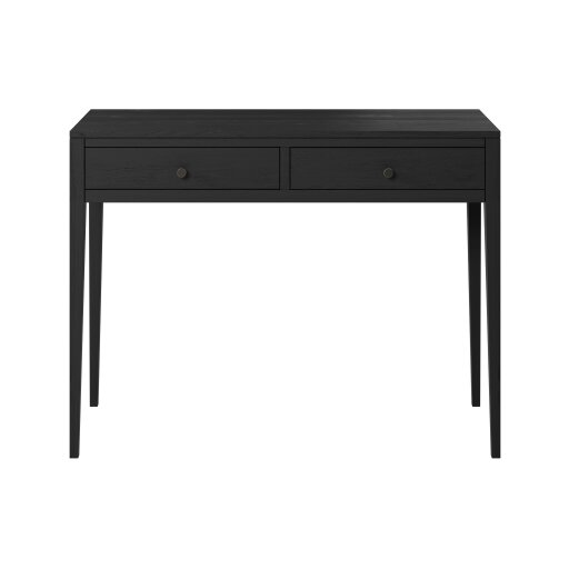 Wyld Haus Maceio Black Wood Grain 2 Drawer Desk