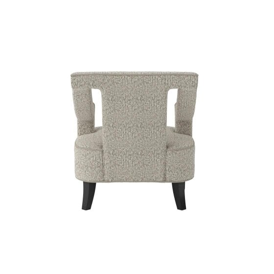 Wyld Haus Letterkenny Upholstered Cream Chenille Armchair