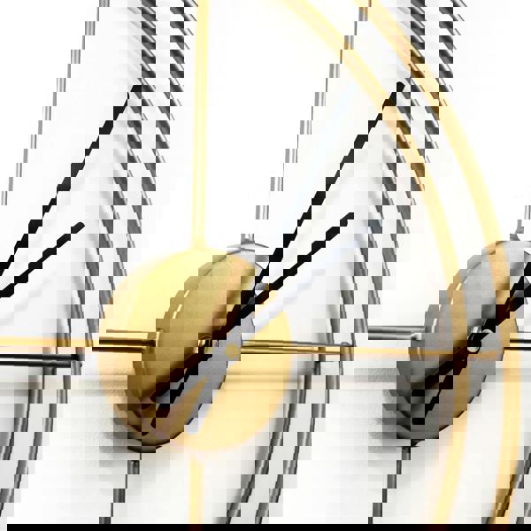 WALPLUS WC2137 - Gold Larry's Minimalist Iron Wall Clock - 50 cm / 19.7 in