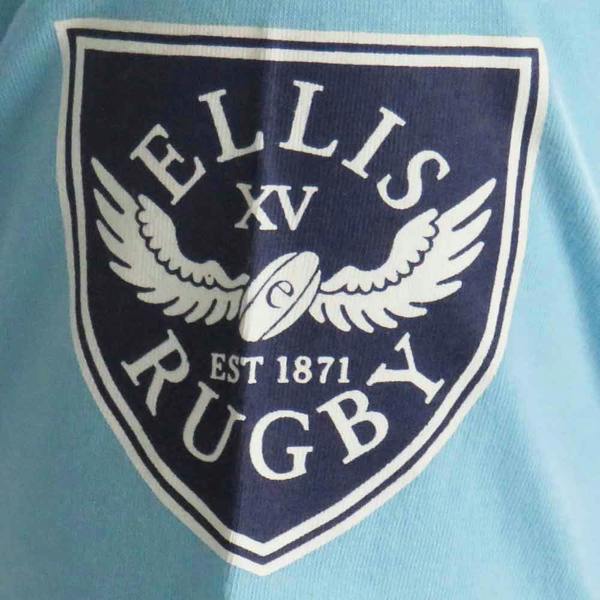 Ellis Rugby Retro England Rugby T-Shirt Triple&nbsp;Blue Sky
