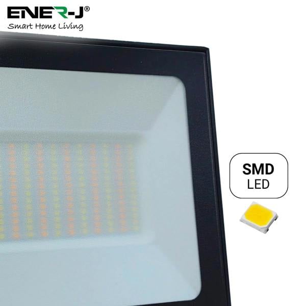ENER-J 100W LED Floodlights With CCT Switchable & PIR ready (not included), 9000 Lm, IP65, 3 Years Warranty