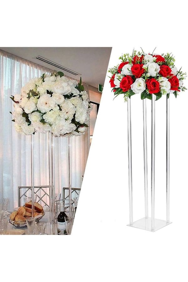 Living and Home Acrylic Wedding Center Flower Rack