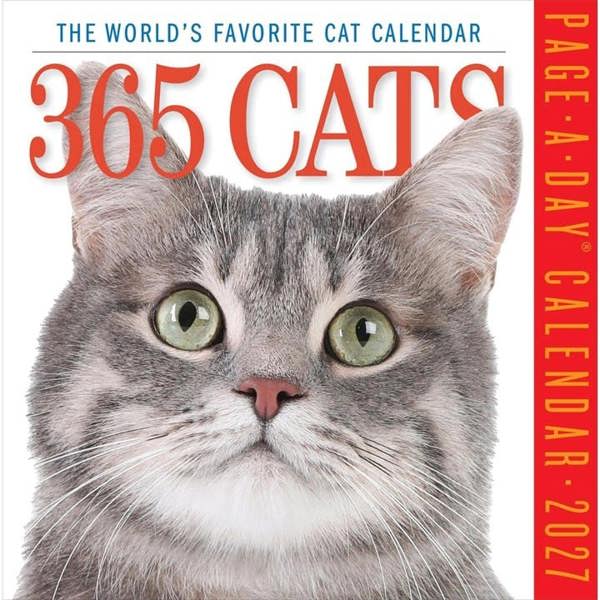 365 Days Of Cats Desk Calendar 2027, Desk Calendars, Day To View, Cats, Gift