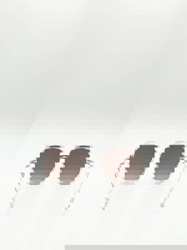 SVNX Plastic frame oversized sunglasses