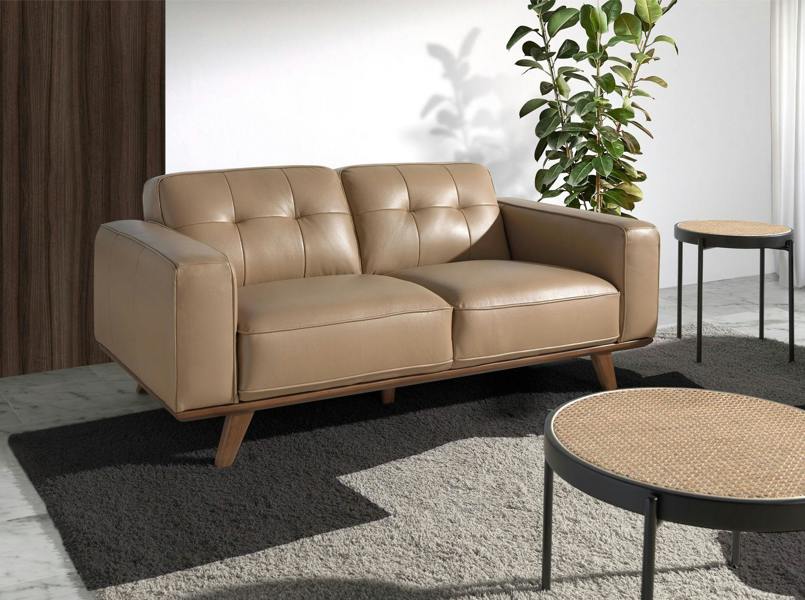 Angel Cerdá Chester sofa in sand leather 6119/6120