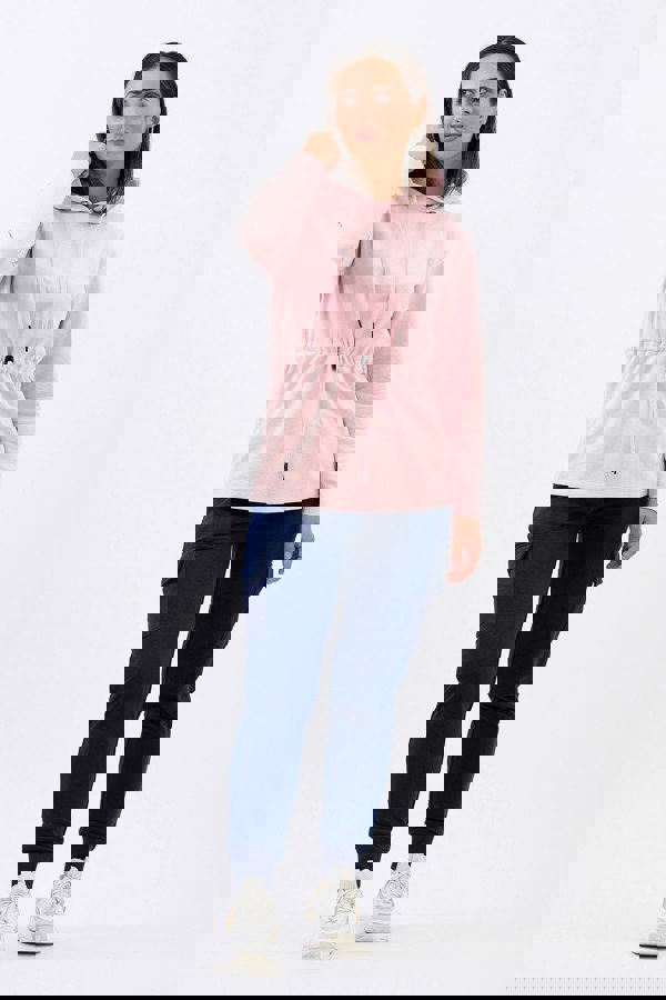 ENORSIA Womens Hooded Tie Waist Sweatshirt