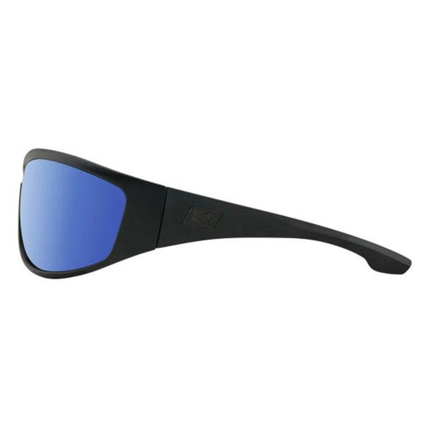 Dirty Dog VAMPIRE - Satin Black with Polarized Blue Mirror Lens