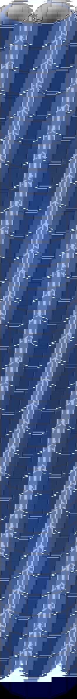 FX Lab MIRROR MAT 30X30CM BLUE 10mm Facets