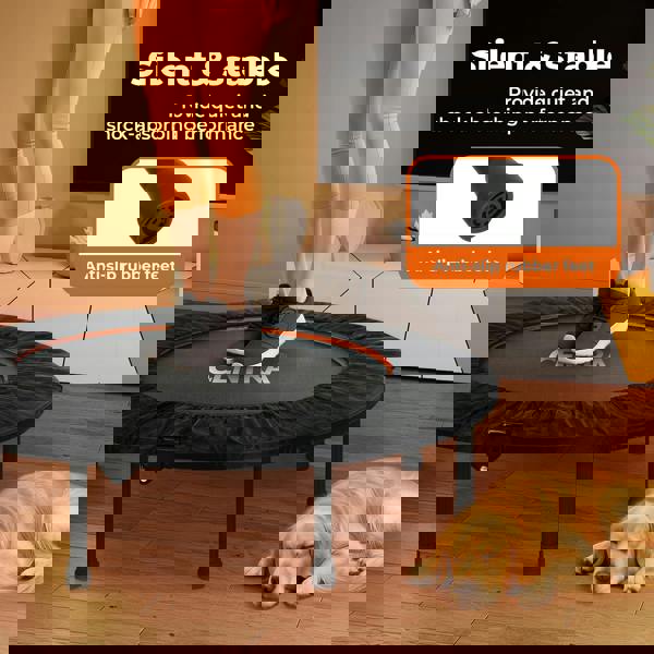 Centra Mini Fitness Trampoline Bounce 48'' Gym Rebounder Kids Exercise Bouncer