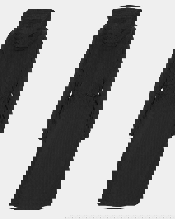 Ilse Jacobsen Thermal Womens Long Parka Raincoat - Black Beauty 002