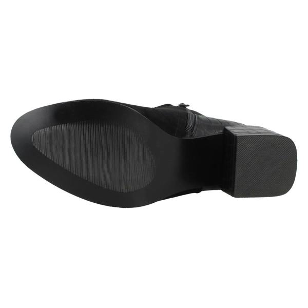 Spot On Ladies Spot On Block Heel Ankle Boots F51113