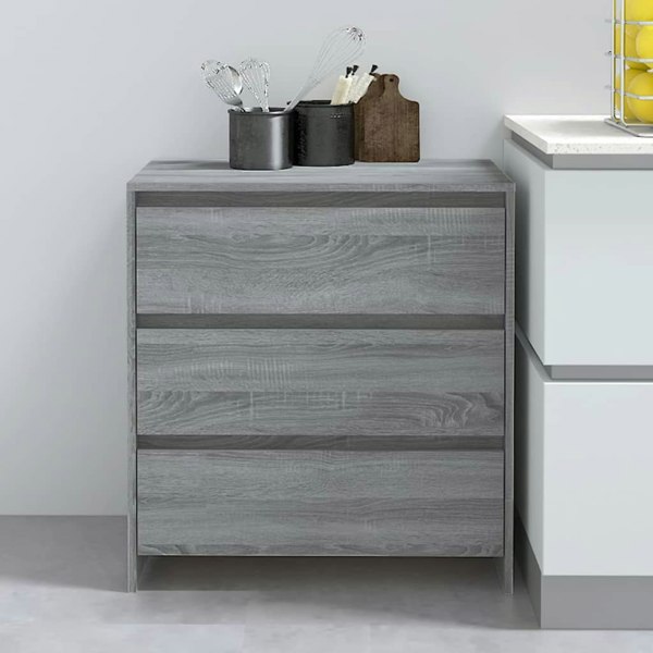 Berkfield Sideboard Grey Sonoma 70x41x75 cm Engineered Wood