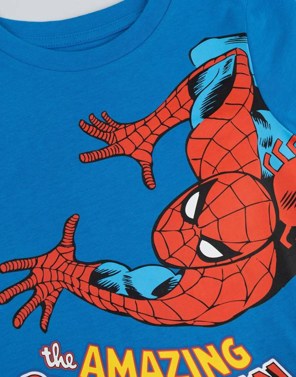 Vanilla Underground Marvel Boys Multicoloured Spiderman Multi-Pack of 2 Long Sleeve Long Leg Pyjama Set