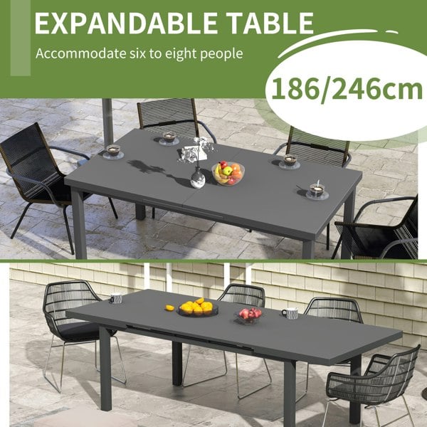 Extendable Outdoor Dining Table