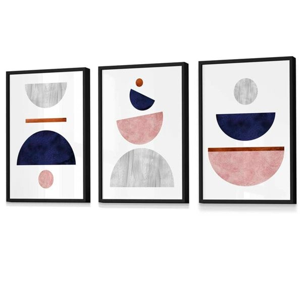 Flower Market Prints in Green, FRAMED Set of 3 with Flowers of London, Edinburgh, Dublin | Artze Wall Art UK