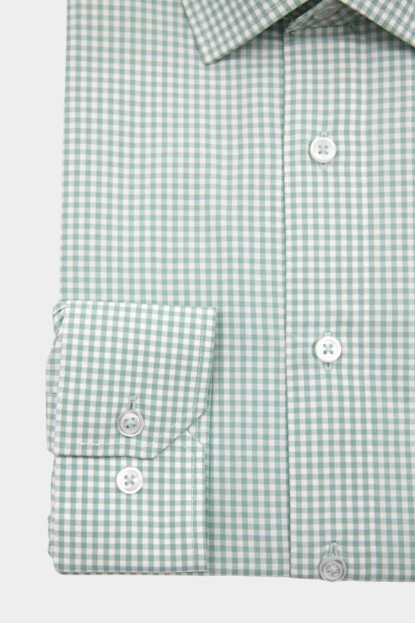Apple Green Cotton Long Sleeve Shirt