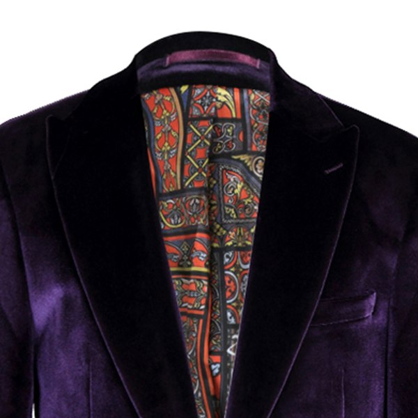 David WeJ Maison Velvet Blazer - Purple